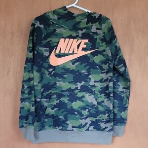 Camo Hooded Sweatshirt